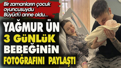 Oyuncu Yağmur Ün, kızı Su Diana'nın yer aldığı ilk aile pozunu takipçileriyle paylaştı