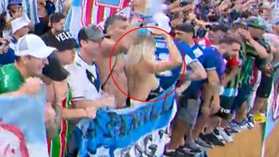 Katar'da tribünde soyunan Arjantinli kadına ceza gelecek mi