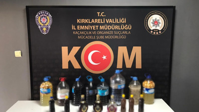 Kırklareli’nde sahte içki operasyonu