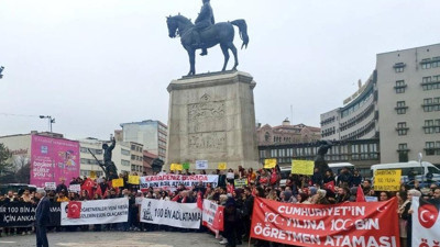 Atama bekleyen öğretmenler "100 bin atama" için Ankara’da buluştular