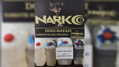 Ağrı'da 91 kilo 606 gram uyuşturucu ele geçirildi