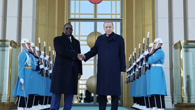 Erdoğan, Senegal Cumhurbaşkanı Sall ile bir araya geldi