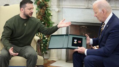 Zelenskiy ve Biden arasındaki ikili görüşme başladı