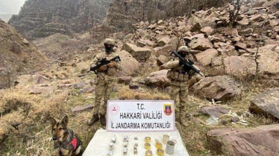 Hakkari'de 16 adet patlayıcı ele geçirildi