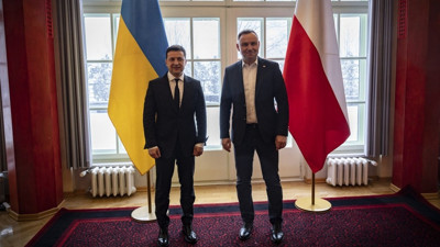 Zelenskiy, Polonya Cumhurbaşkanı Duda ile görüştü