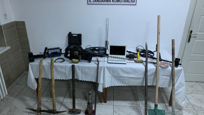 Tokat'ta izinsiz kazı yapanlara operasyon