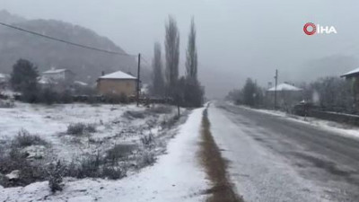 Başkente mevsimin ilk karı düştü