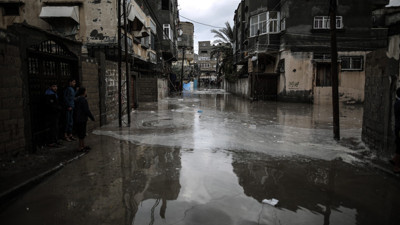 Gazze Şeridi sular altında kaldı