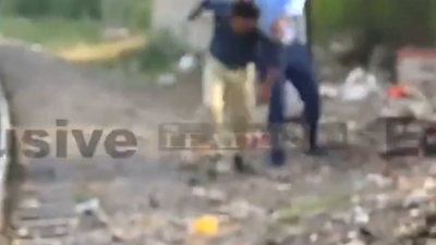 İntihar etmekten vazgeçti makinistten dayak yedi: Makinistin dayağı kamaraya alındı