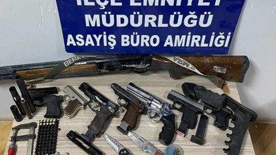 Samsun'da şüpheli şahısların evine silah operasyonu