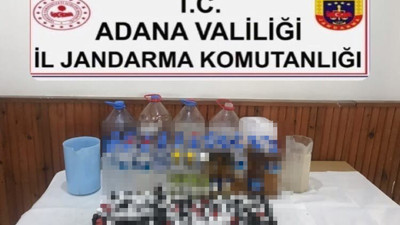 Adana’da bin 71 litre sahte ve kaçak alkol ele geçirildi