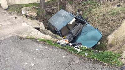 Yoldan çıkarak, takla atan otomobilin sürücüsü öldü