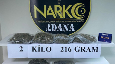 Adana'da tırda 2 kilo 216 gram esrar ele geçirildi