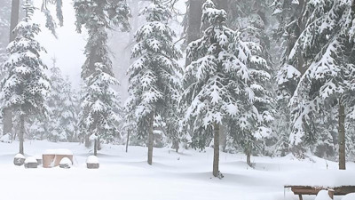 Düzce'de kar kalınlığı 25 santimetre