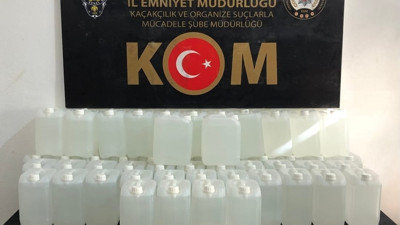 Gaziantep'te 270 litre etil alkol ele geçirildi