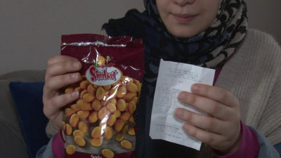 BİM'den aldığı çerez paketinin içinden çıktı