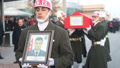 Şehit Astsubay Kıdemli Çavuş Harun Uğur'a son veda