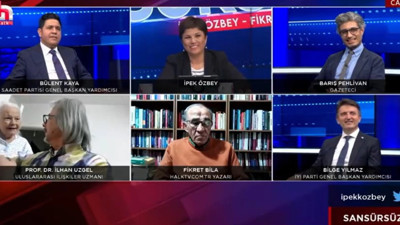 Halk TV canlı yayında televizyon tarihine geçecek olay. Oğlu canlı yayındayken annesi bir anda odaya girdi