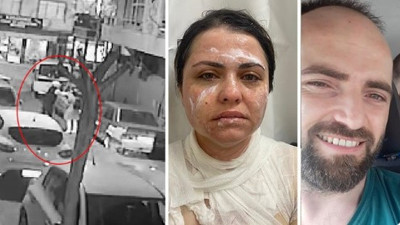 Eski eşe kimyasal maddeli saldırı