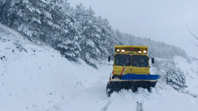 Sinop’ta yüksek kesimlerde kar yağışı etkili oldu