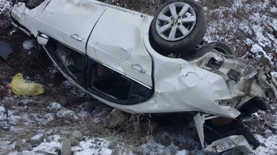 Giresun'da cenaze yolunda trafik kazası: 6 yaralı