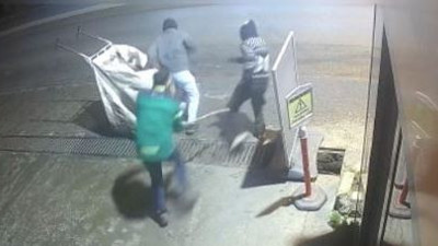 Şişli'de mazgal hırsızlarına sopalı müdahale