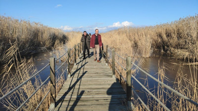 "Kuş cenneti" buz tuttu