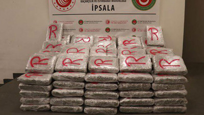 İpsala'da 603 kilo 500 gram uyuşturucu ele geçirildi