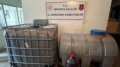 Isparta’da sahte alkol operasyonu