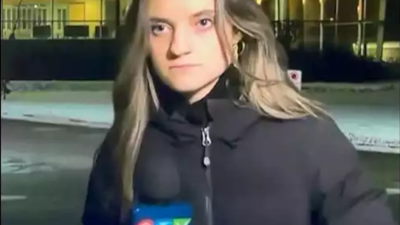 Canlı yayında kimse ne olduğunu anlamadı. Kadıncağız normal normal konuşuyordu