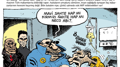 Leman dergisinden ‘Matrix’ kapağı. İlaçta sahteciliği gören Morpheus ‘Bunlar bizi çırak çıkardı’ dedi