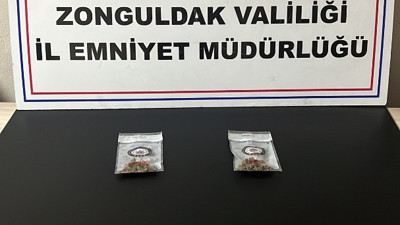 Zonguldak'ta uyuşturucu operasyonunda 2 şüpheli yakalandı (13 Ocak 2023)