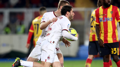 Milan 2-0'lık mağlubiyetten döndü