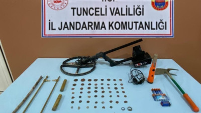 Tunceli’de 53 adet tarihi sikke ele geçirildi