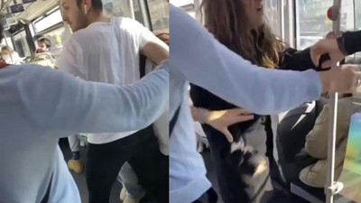 Metrobüsteki kadın gözlüğünü düşürdüğünü söylediği adama hakaretler yağdırdı