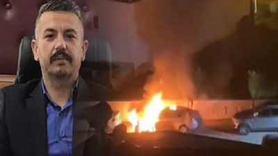 Ülkü Ocakları Başkanının aracı kundaklandı