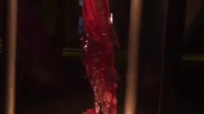 Gece vakti oyun parkını yaktılar