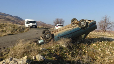 Otomobil ters dönmüş bulundu! Sürücü kayıp