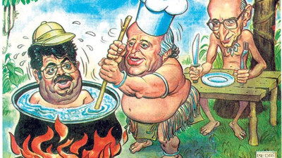 Bedri Koraman bu karikatürü 3 kez daha çizip imzalamak zorunda kalmıştı