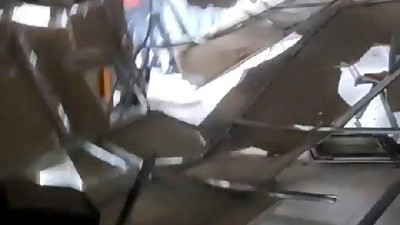 Bakan Soylu yenilendiğini duyurmuştu. Nüfus müdürlüğünün tavanı çöktü