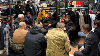 Binali Yıldırım oğlunun mağaza ziyaretine Vali ve Jandarma komutanı eşlik etti