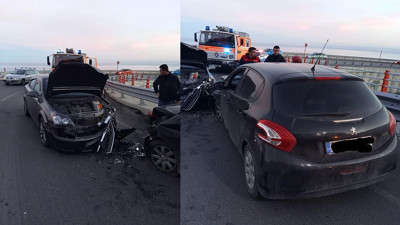 İki otomobil çapıştı: 2 yaralı