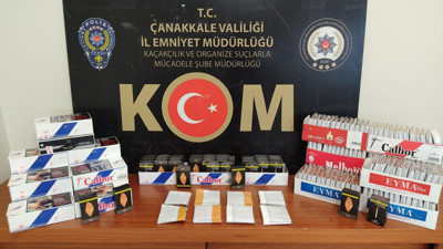 Çanakkale'de 6 bin adet makaron ele geçirildi 20-01-2023