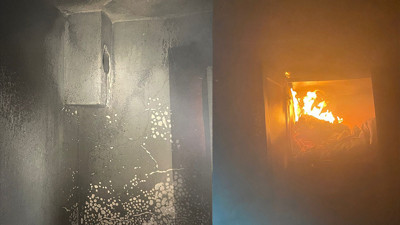 Sobadan dökülen kurum evi küle döndürdü