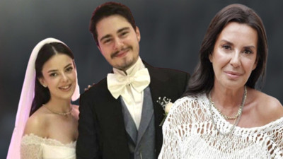 Usta oyuncu Perihan Savaş'ın en mutlu günü. Oğlu Savaş Zafer'i evlendirdi.