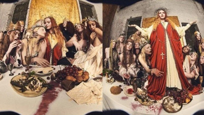 Madonna dergi çekimi için Meryem Ana kılığına girdi. Hıristiyanlıkla alay etmekle suçlandı