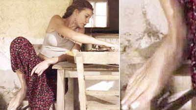 Serenay Sarıkaya ayakları için yapılan yorumlara cevap verdi