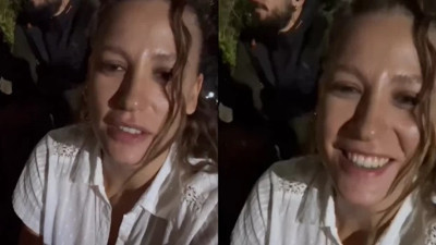 Serenay Sarıkaya sette şarkı söylediği anları paylaştı! Sosyal medya yıkıldı