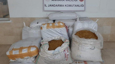 Ankara'da 500 kilo kaçak tütün ele geçirildi