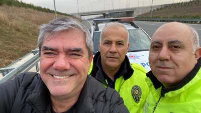 Yılmaz Özdil'in otobanda başına ne geldi? Polisler görür görmez koştu